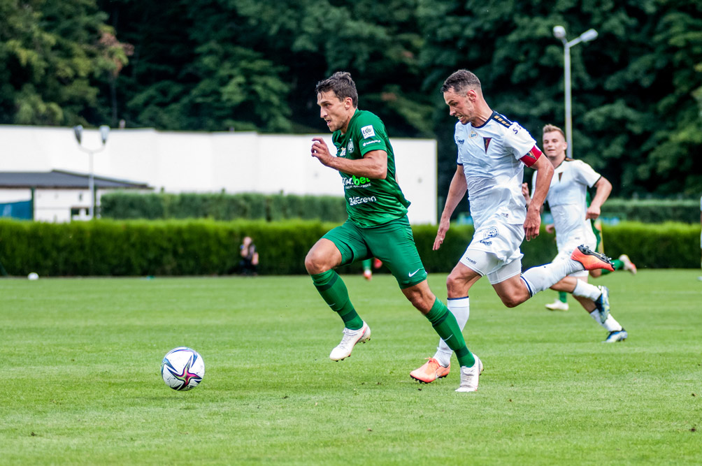 Sparing Pogoń Szczecin - Warta Poznań. Jakub Kiełb