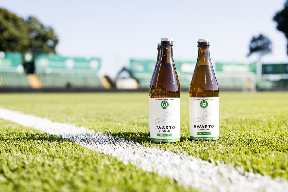 #WARTO STRZELIĆ oficjalne piwo Warty Poznań. Browar Za Miastem Partnerem Warty Poznań