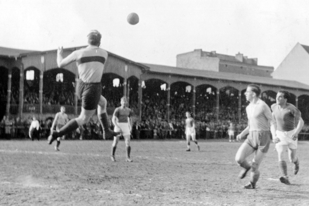 Stadion Warty Poznań przy ul. Rolnej w 1946 roku