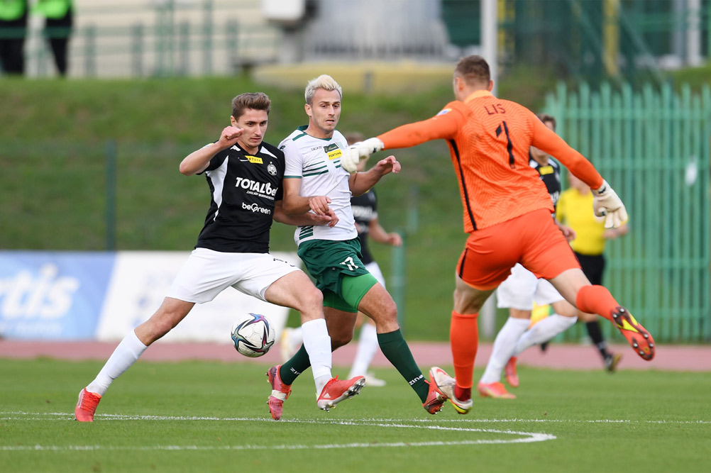 Olimpia Grudziądz - Warta Poznań 2;0 w Fortuna Pucharze Polski. Aleks Ławniczak