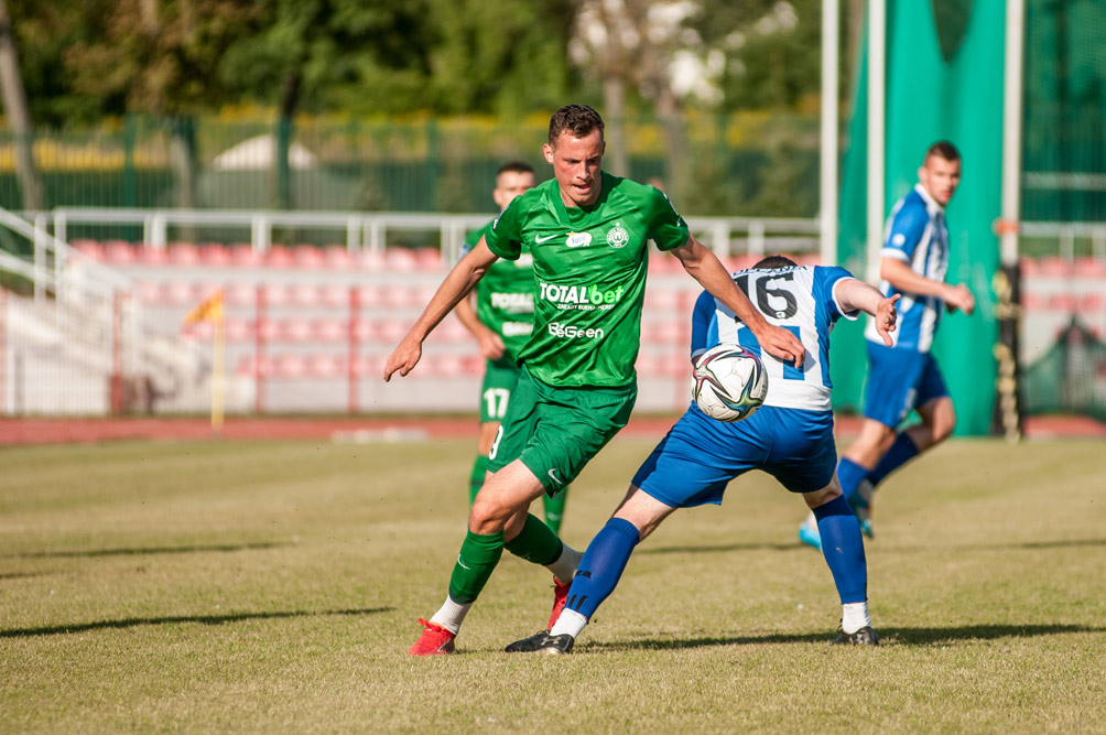 Goplania Inowrocław - Warta Poznań 0:8. Jakub Sangowski