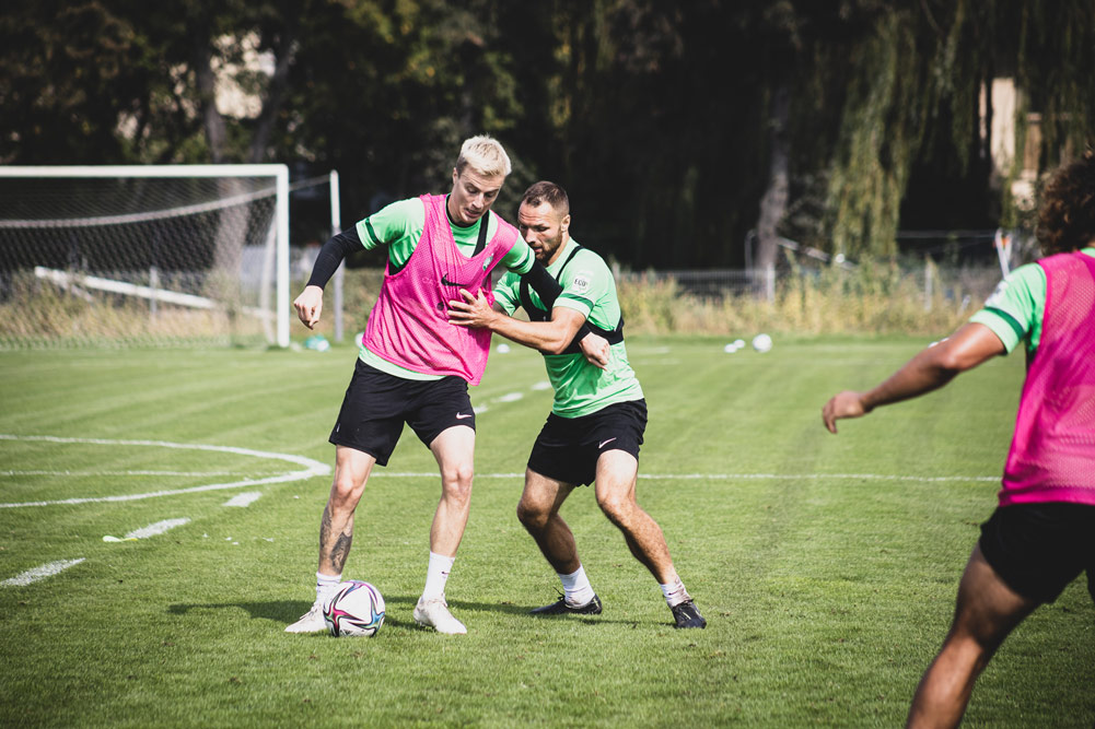 Trening Warty Poznań. Bartosz Kieliba i Robert Ivanov