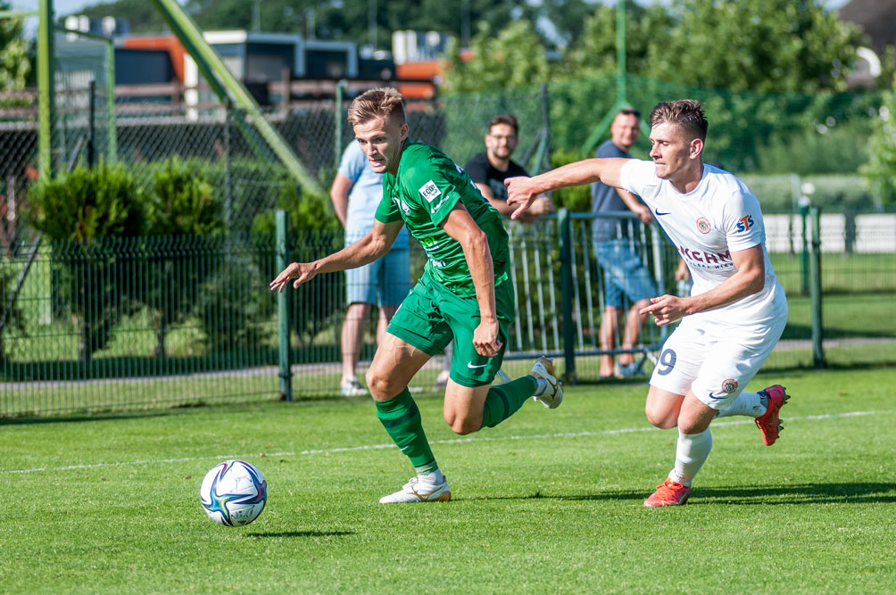 Bartłomiej Burman (Warta Poznań) w sparingu