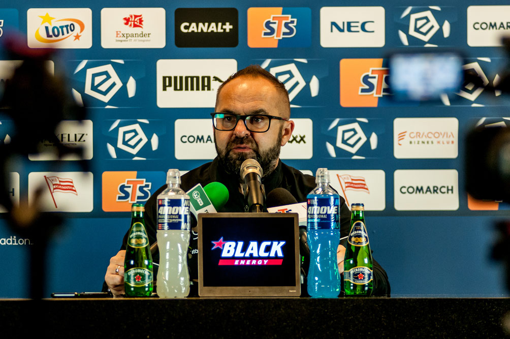 Cracovia - Warta Poznań 2:0. Trener Piotr Tworek