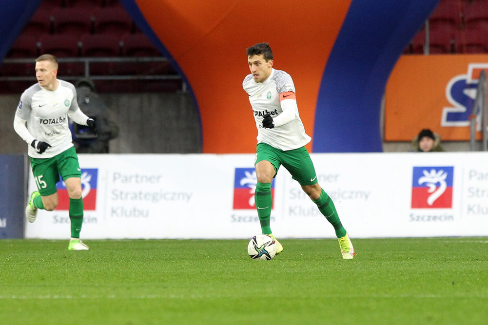 Pogoń Szczecin - Warta Poznań 1:1. Jakub Kiełb, szczegółowe statystyki