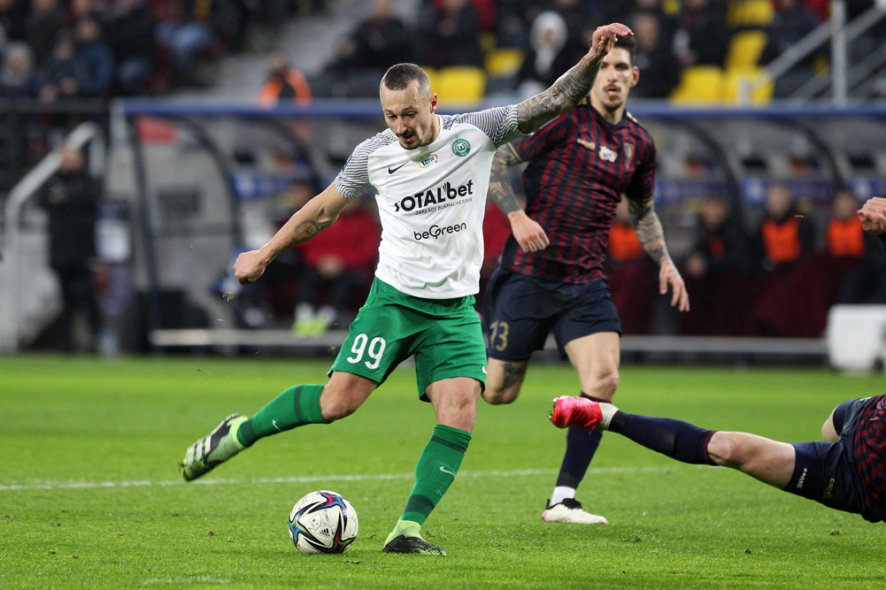 Pogoń Szczecin - Warta Poznań 1:1. Adam Zrelak