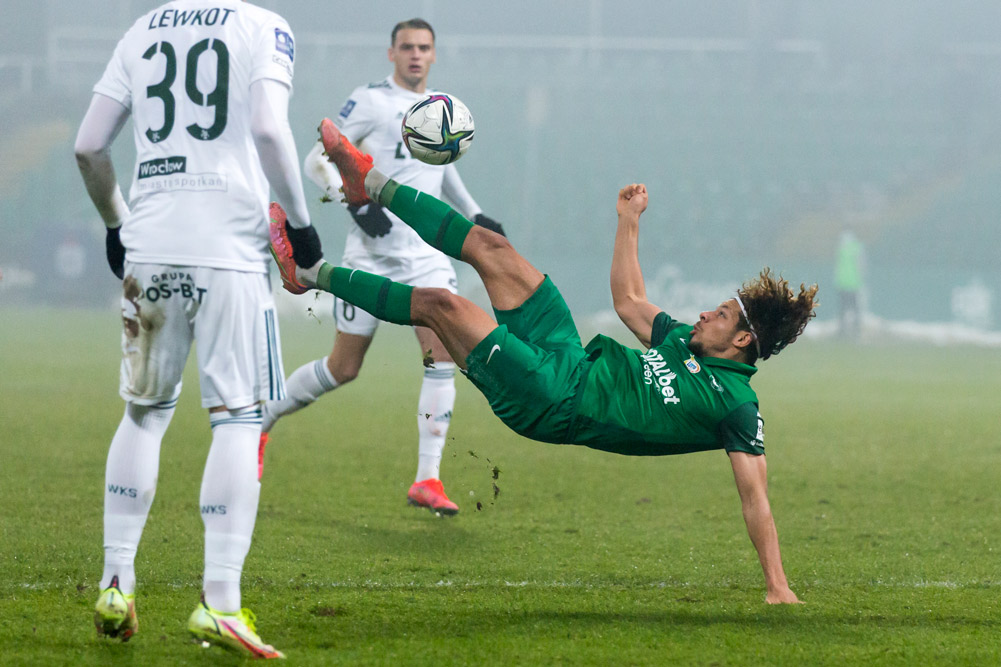 Warta Poznań - Śląsk Wrocław 2:1.. Jayson Papeau, szczegółowe statystyki; fot. Adam Ciereszko