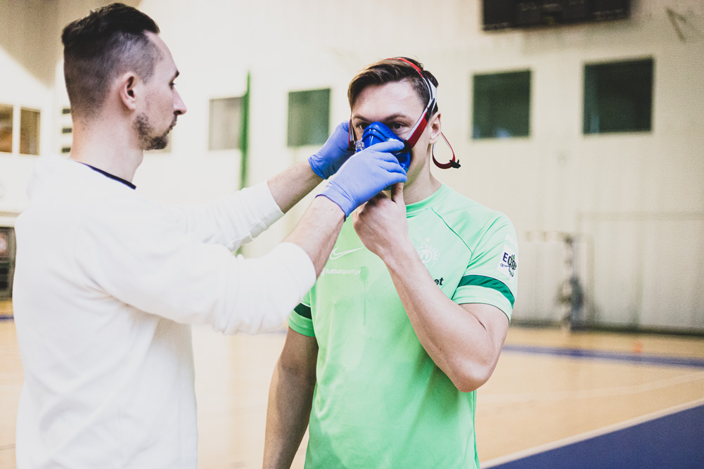 Testy wydolnościowe Warty Poznań. Mateusz Kupczak