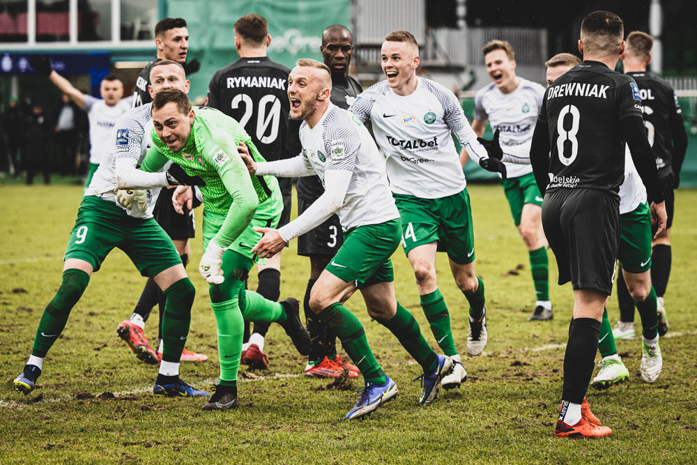 Warta Poznań - Górnik Łęczna 1:1. Adrian Lis