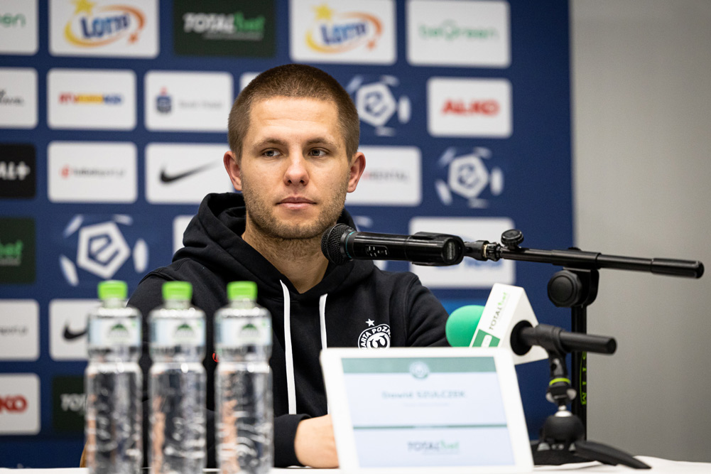 Warta Poznań - Górnik Łęczna 1:1. Trener Dawid Szulczek