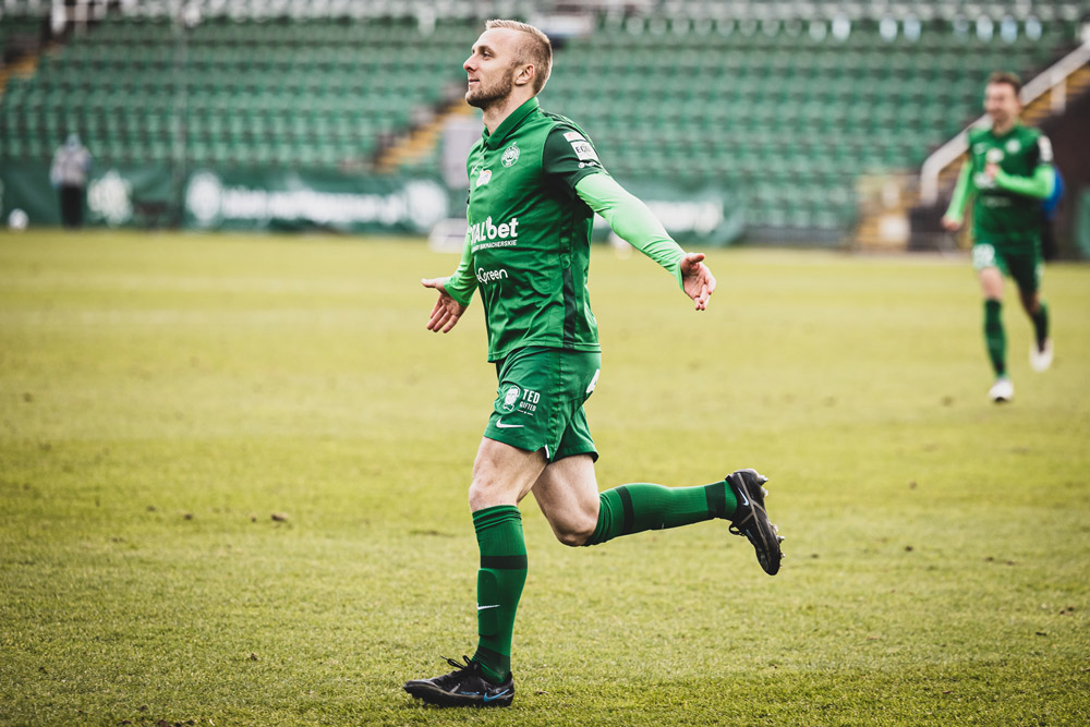 Warta Poznań - Radomiak Radom 3:1. Jan Grzesik
