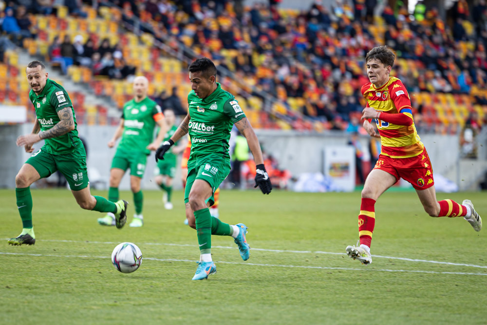 Jagiellonia Białystok - Warta Poznań 1:1. Frank Castaneda