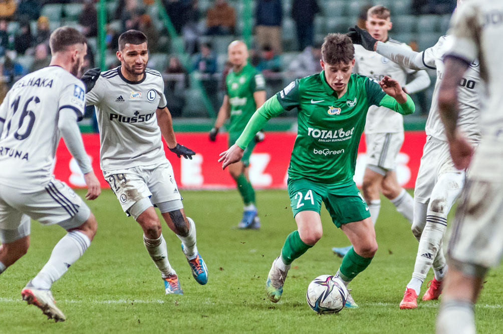 Legia Warszawa - Warta Poznań 0:1. Kajetan Szmyt; szczegółowe statystyki meczu