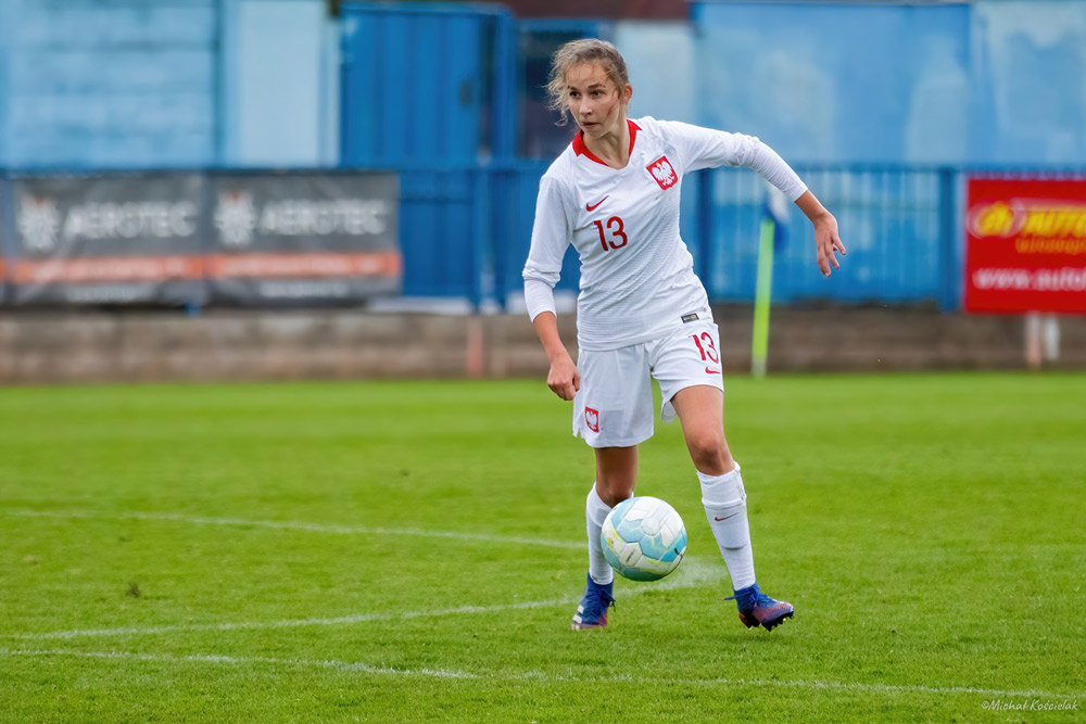 Martyna Łuczak (Warta Poznań) w barwach reprezentacji Polski