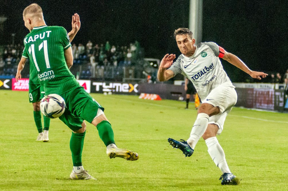 Radomiak Radom - Warta Poznań. Jakub Kiełb