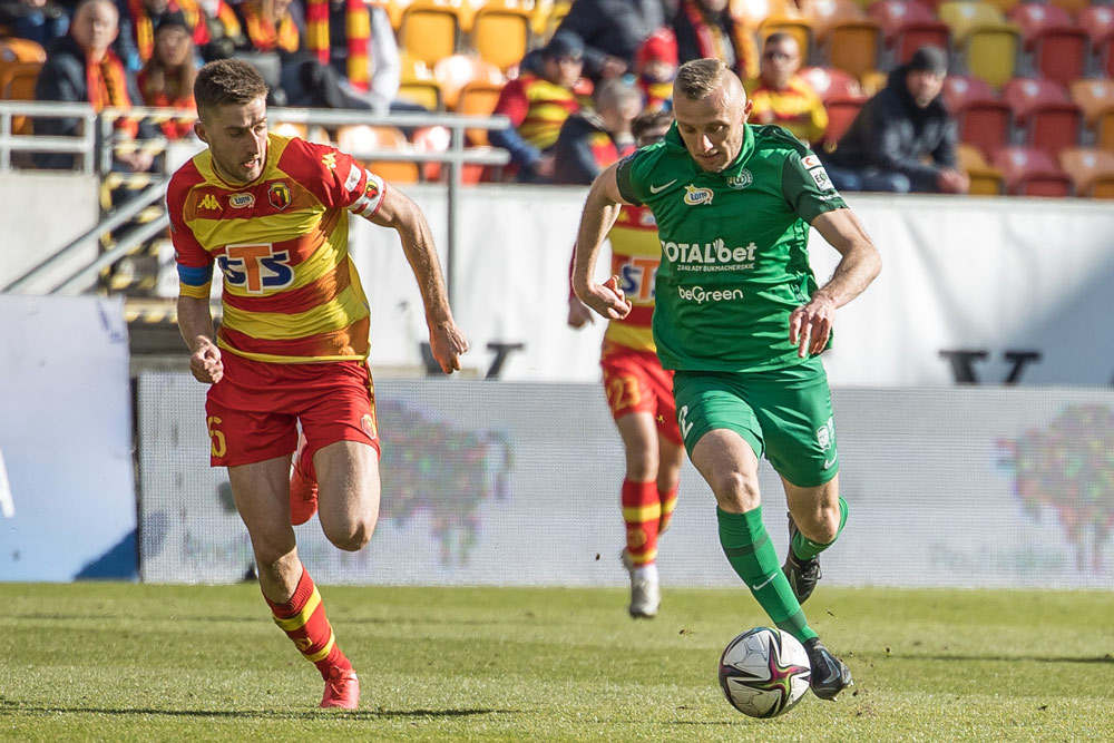 Jagiellonia Białystok - Warta Poznań 1:1, Szczegółowe statystyki. Jan Grzesik