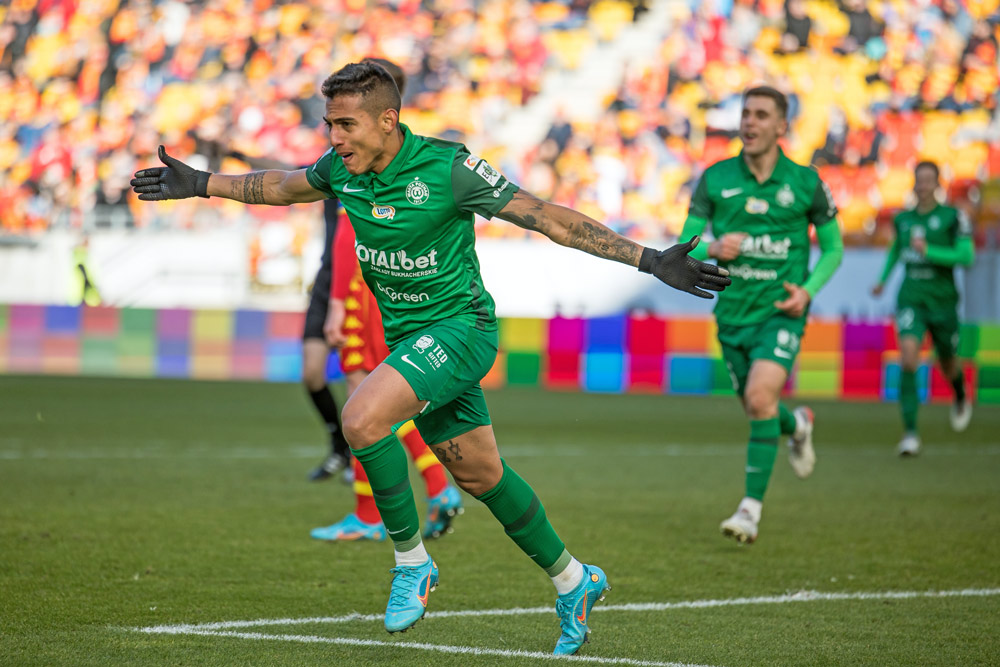 Jagiellonia Białystok - Warta Poznań 1:1, Frank Castaneda, najskuteczniejsi