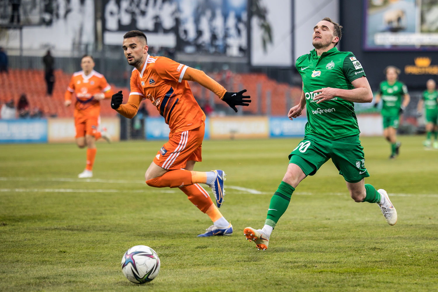 Bruk-Bet Termalica Nieciecza - Warta Poznań 1:0. Skrót wideo, Miłosz Szczepański