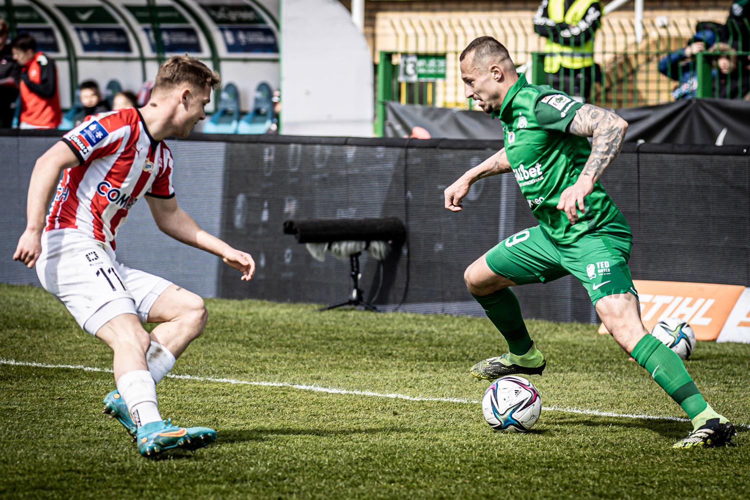 Warta Poznań - Cracovia 1:0. Adam Zrelak