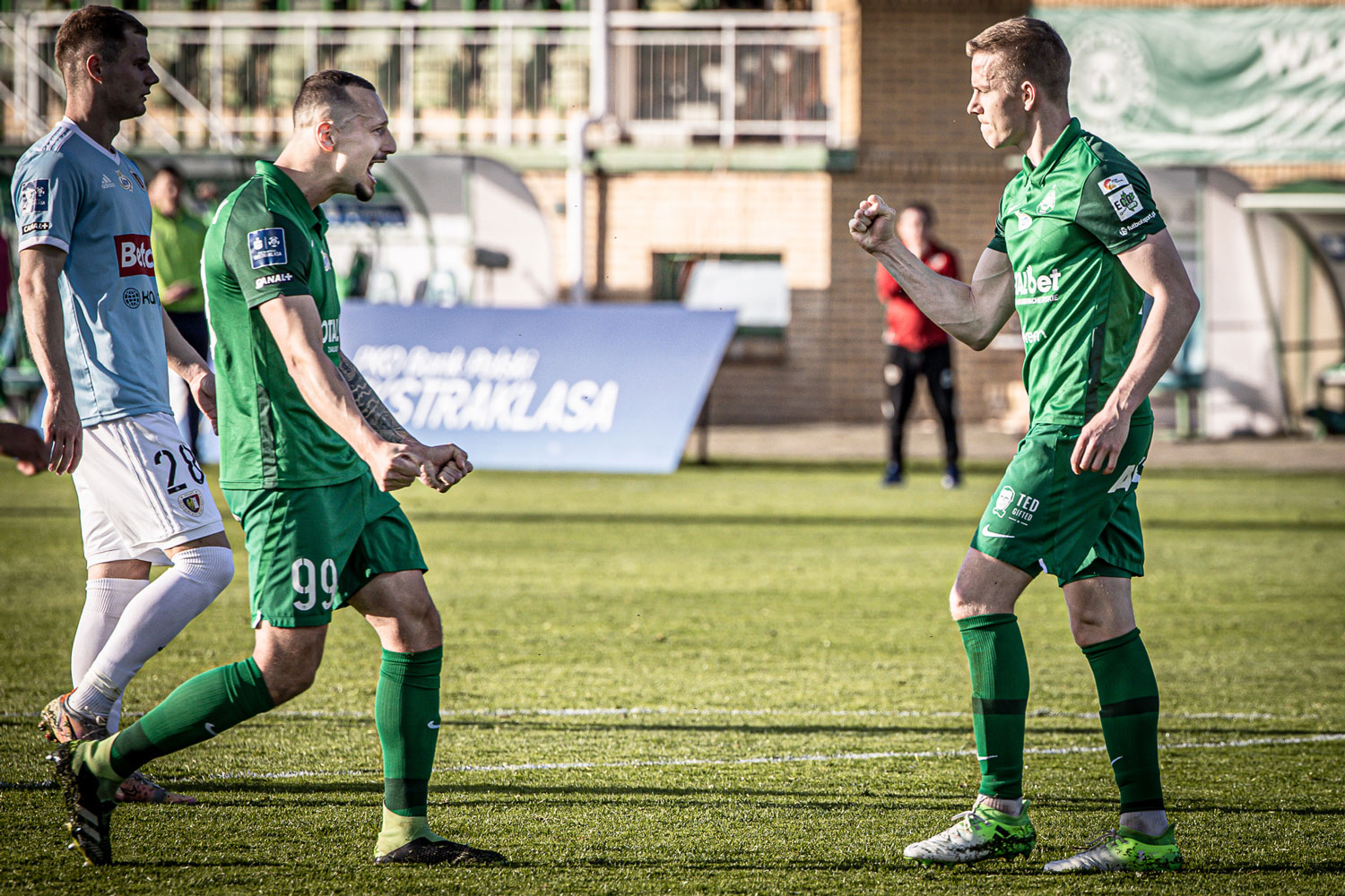 Warta Poznań - Piast Gliwice 2:3. Michał Kopczyński, Adam Zrelak, najskuteczniejsi