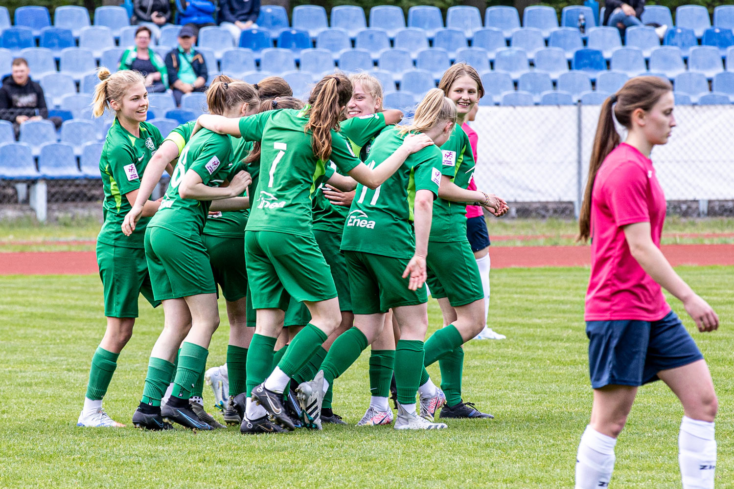 Warta Poznań w meczu z Słupczanką Słupca