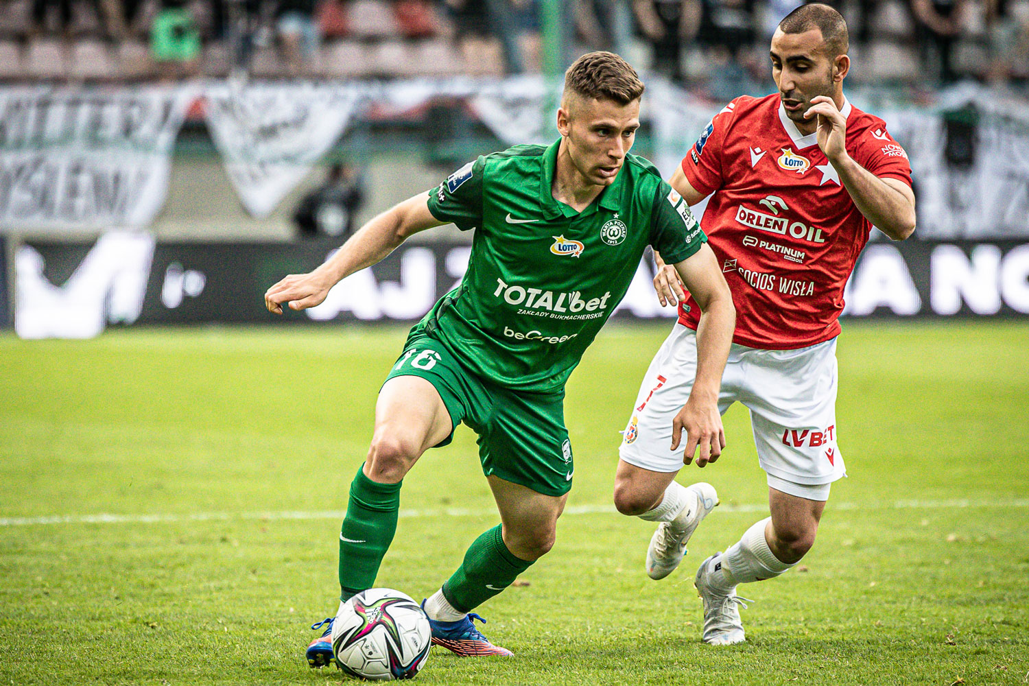 Wisła Kraków - Warta Poznań 0:1. Miguel Luis