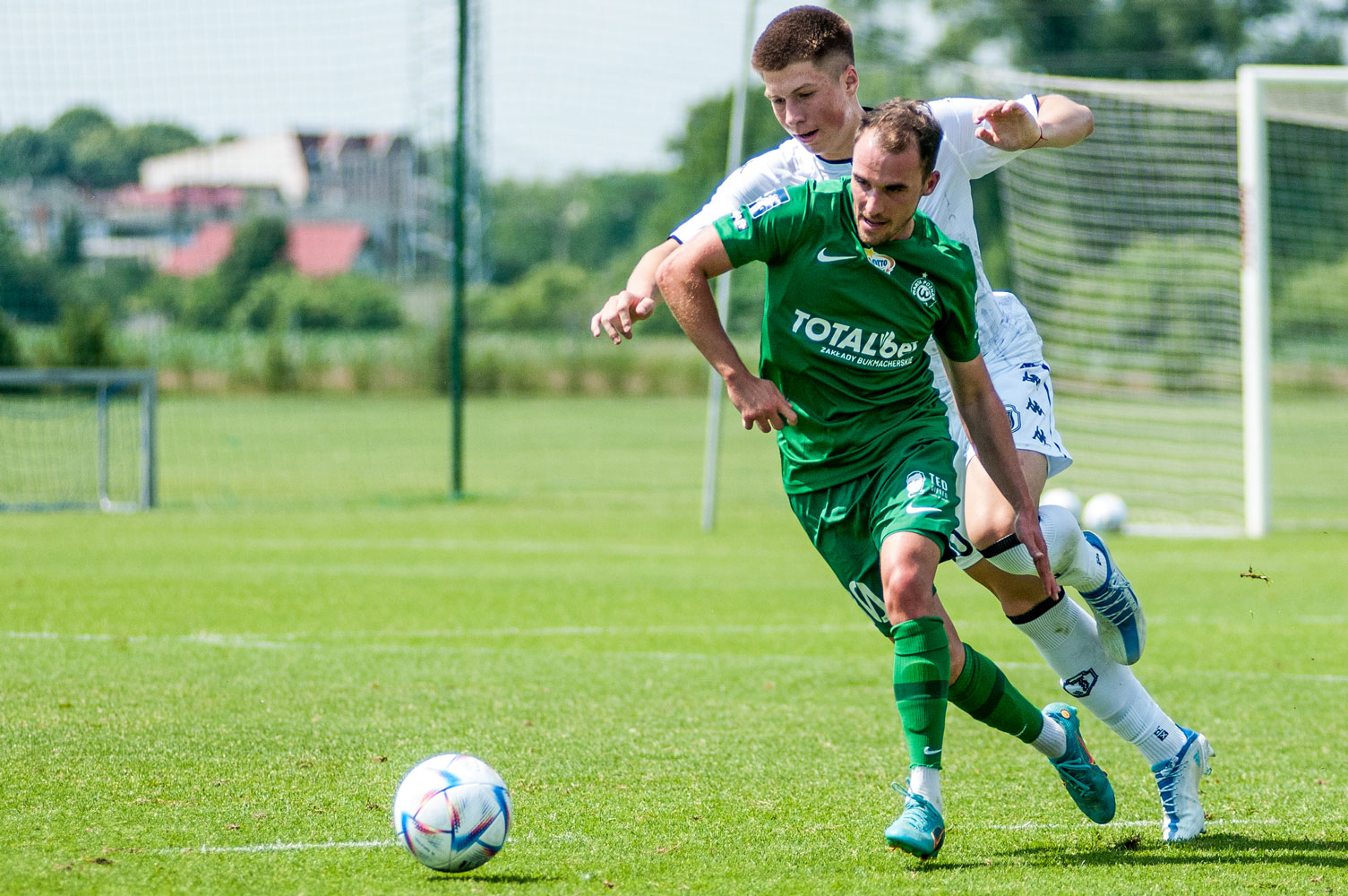 Jagiellonia Białystok - Warta Poznań 1:0 w sparingu w Opalenicy. Miłosz Szczepański