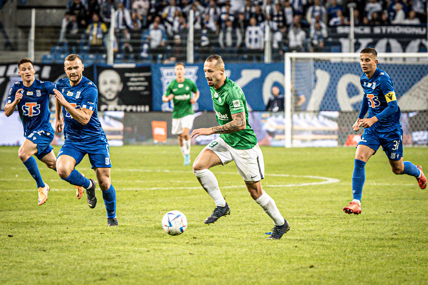 Warta Poznań - Lech Poznań 0:1. Adam Zrelak