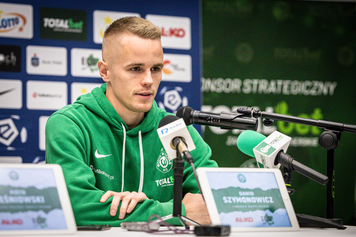 Warta Poznań - Jagiellonia Białystok 2:0. Konferencja prasowa, Dawid Szymonowicz