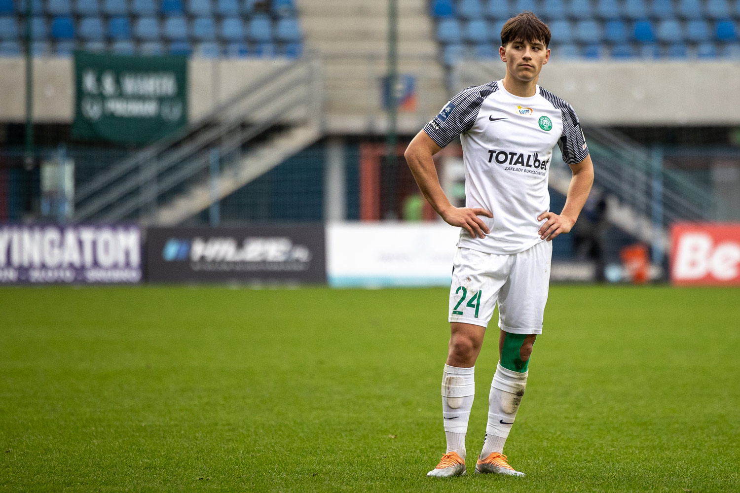 Kajetan Szmyt (Warta Poznań) w reprezentacji Polski U-21