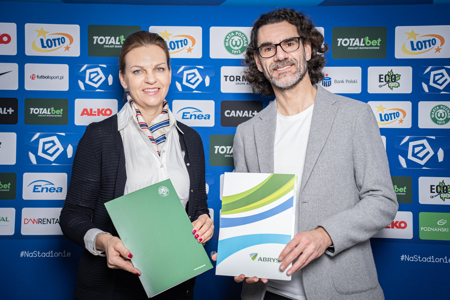 Spółka Abrys partnerem Warty Poznań. Magdalena Dutka, Jarosław Żubka