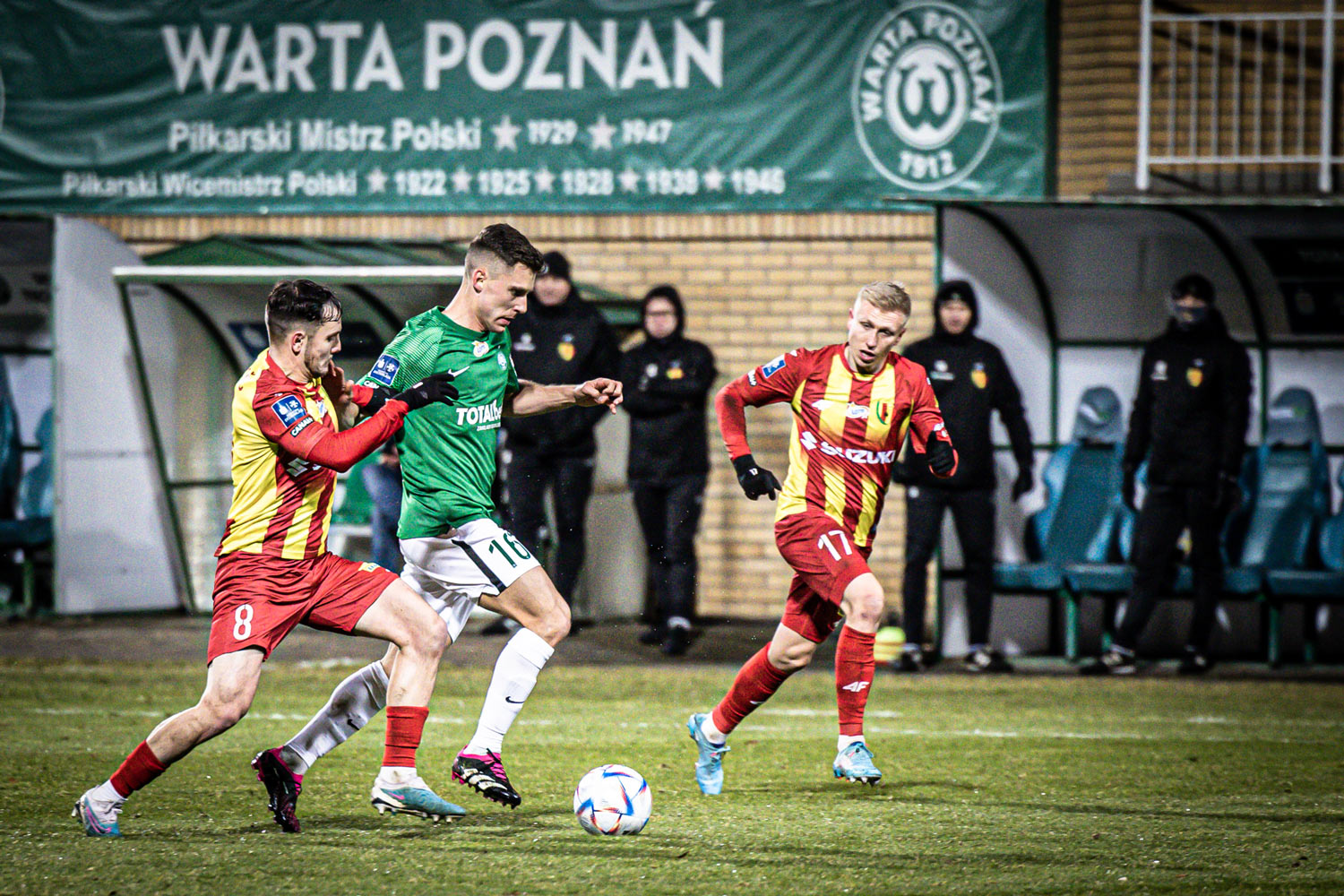 Warta Poznań - Korona Kielce 5:1. Miguel Luis, statystyki meczu