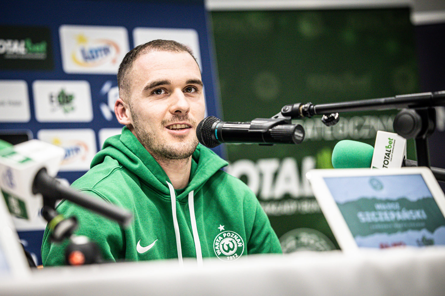 Warta Poznań - Korona Kielce 5:1. Miłosz Szczepański