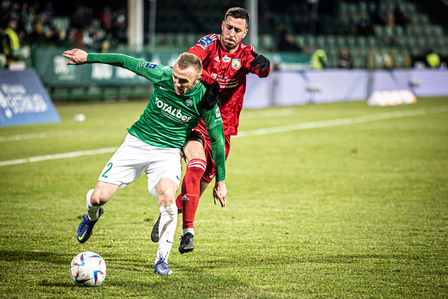 Warta Poznań - Miedź Legnica 1:1. Jan Grzesik, szczegółowe statystyki