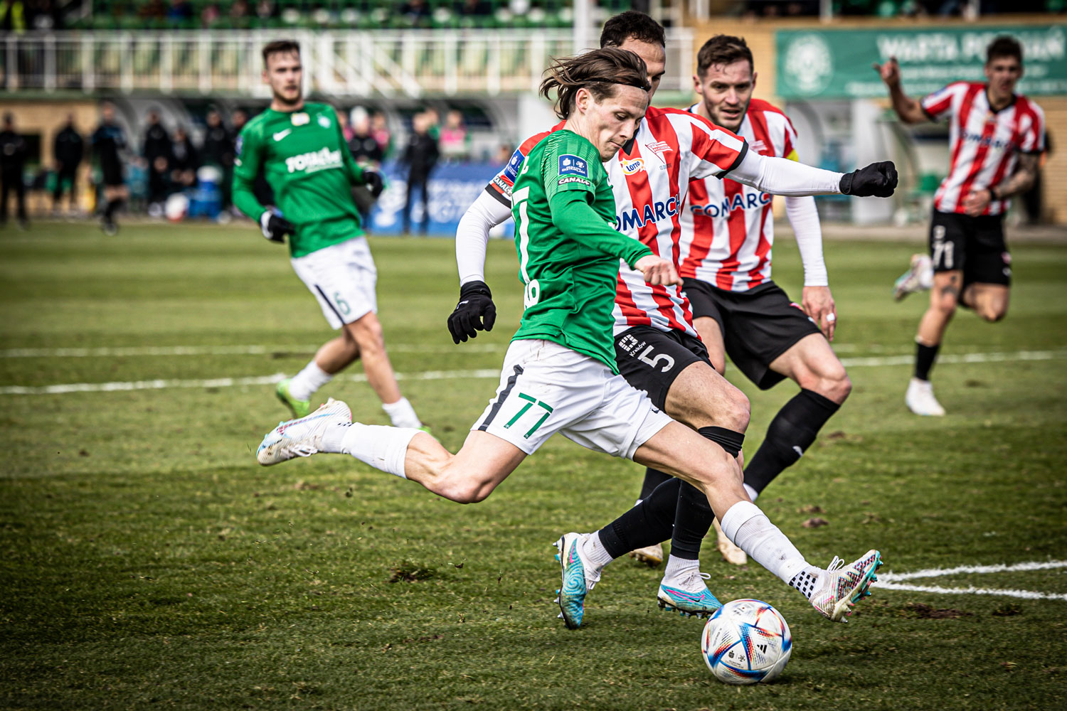 Warta Poznań - Cracovia 0:0. Stefan Savić