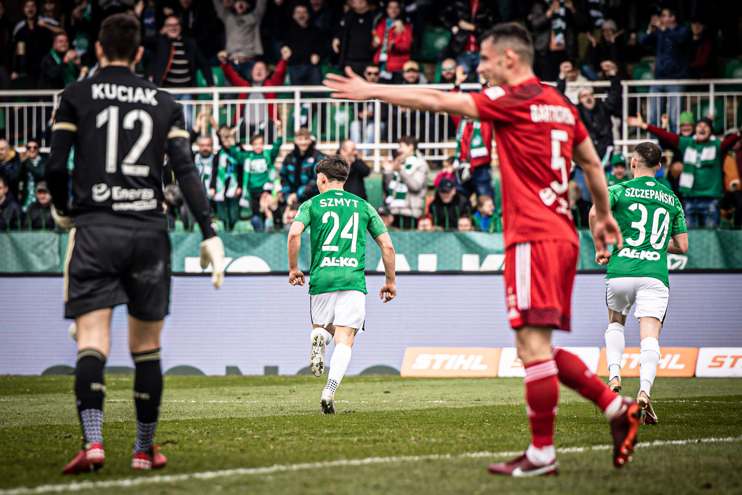 Warta Poznań - Lechia Gdańsk 2:0. Kajetan Szmyt