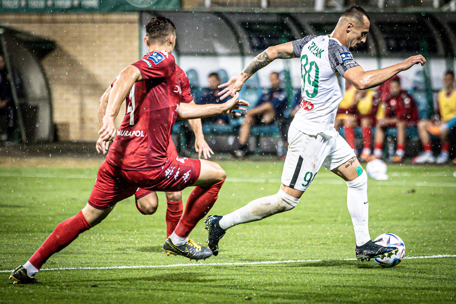 Warta Poznań - Widzew Łódź. Adam Zrelak