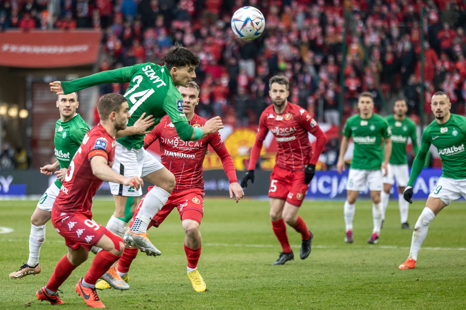 Widzew Łódź - Warta Poznań 0:2. Kajetan Szmyt
