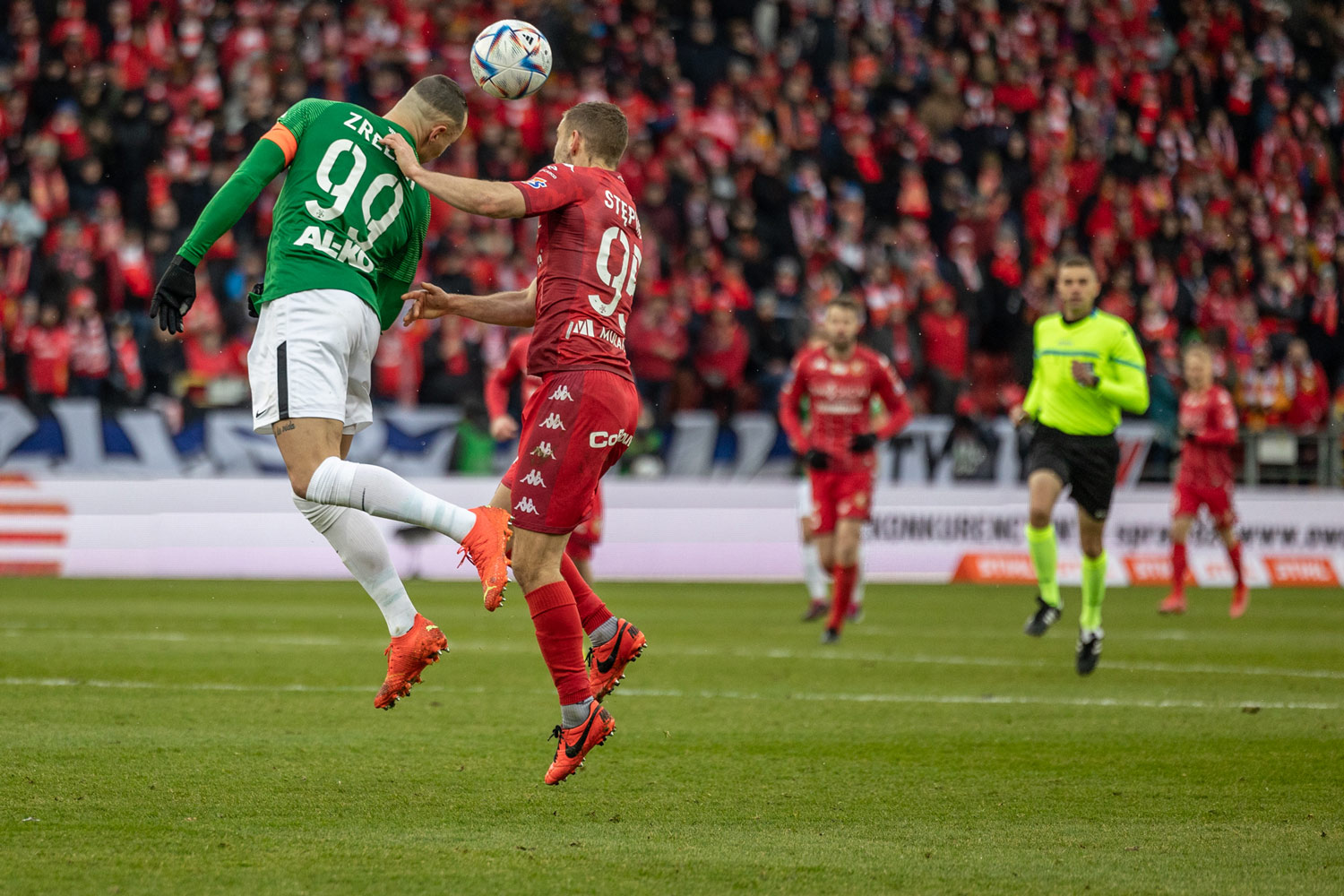 Widzew Łódź - Warta Poznań 0:2. Adam Zrelak