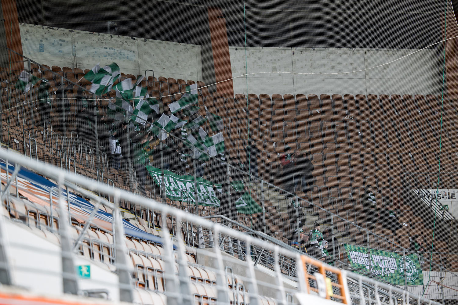 Kibice Warty Poznań, wyjazd na mecz z Zagłębiem Lubin