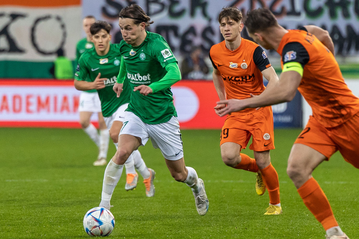 Zagłębie Lubin - Warta Poznań 0:0. Stefan Savić
